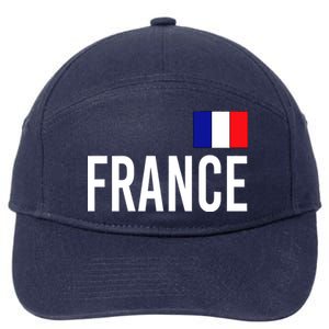 France Team Flag Logo 7-Panel Snapback Hat