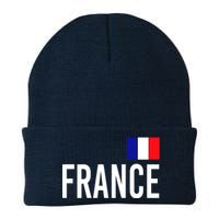 France Team Flag Logo Knit Cap Winter Beanie