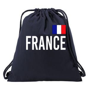 France Team Flag Logo Drawstring Bag