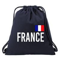 France Team Flag Logo Drawstring Bag