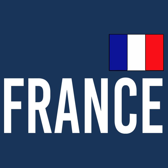 France Team Flag Logo Drawstring Bag