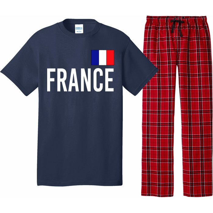 France Team Flag Logo Pajama Set