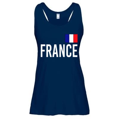 France Team Flag Logo Ladies Essential Flowy Tank