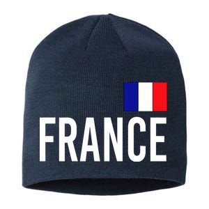 France Team Flag Logo Sustainable Beanie