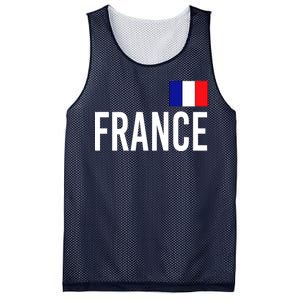 France Team Flag Logo Mesh Reversible Basketball Jersey Tank