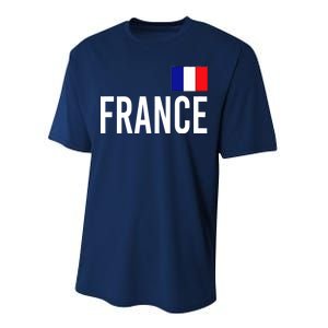 France Team Flag Logo Performance Sprint T-Shirt