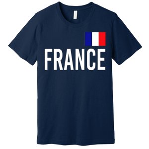 France Team Flag Logo Premium T-Shirt