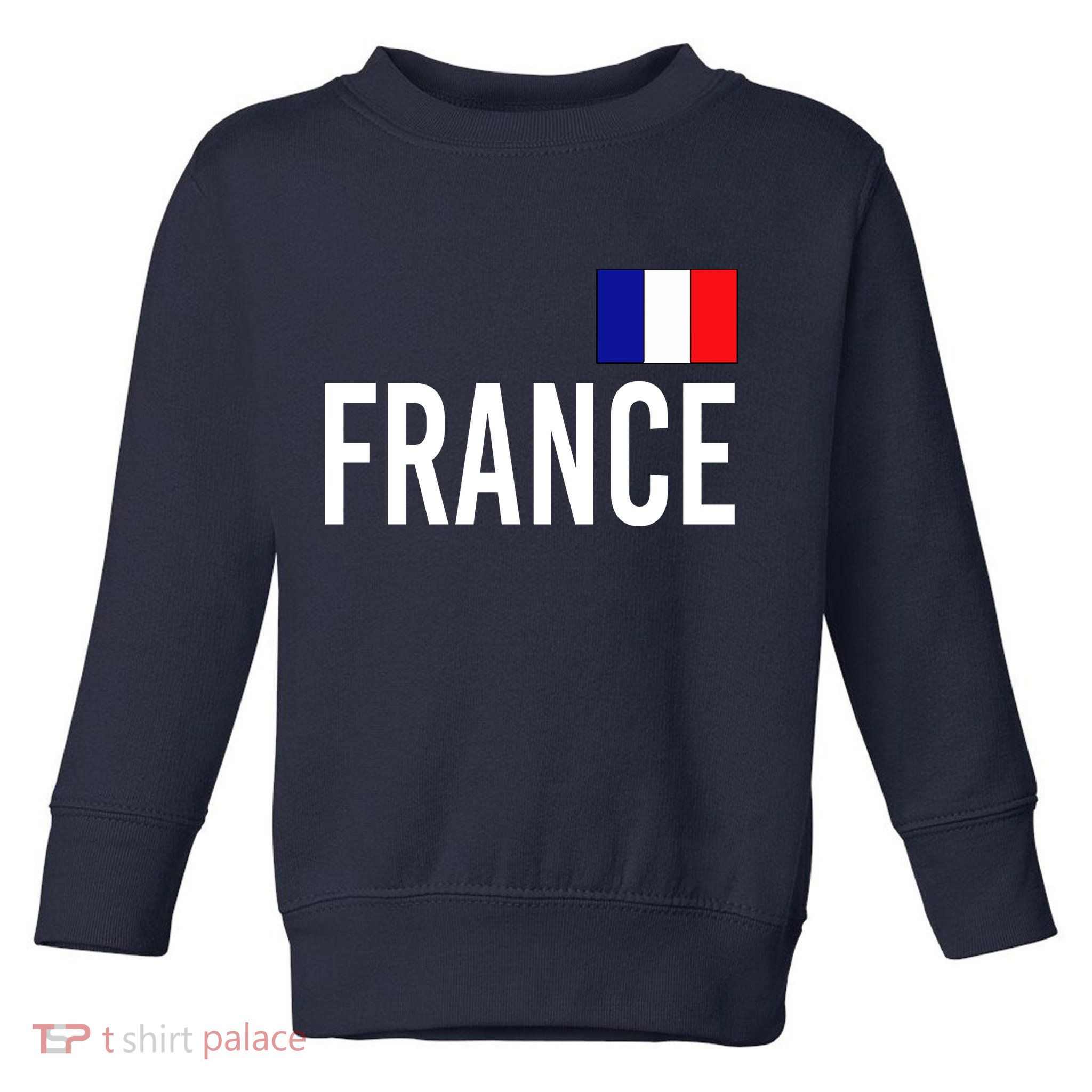 France Team Flag Logo Toddler Sweatshirt