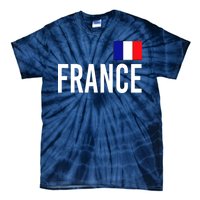 France Team Flag Logo Tie-Dye T-Shirt