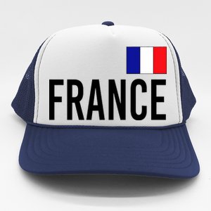 France Team Flag Logo Trucker Hat