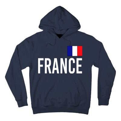 France Team Flag Logo Tall Hoodie