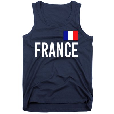 France Team Flag Logo Tank Top