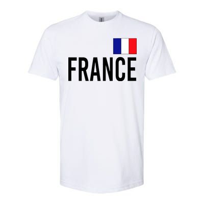 France Team Flag Logo Softstyle® CVC T-Shirt