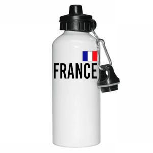 France Team Flag Logo Aluminum Water Bottle