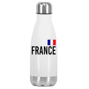 France Team Flag Logo Stainless Steel Insulated Water Bottle