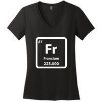 Francium Element Women's V-Neck T-Shirt
