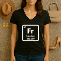 Francium Element Women's V-Neck T-Shirt