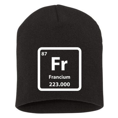 Francium Element Short Acrylic Beanie
