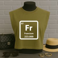 Francium Element Garment-Dyed Women's Muscle Tee