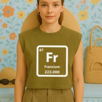 Francium Element Garment-Dyed Women's Muscle Tee