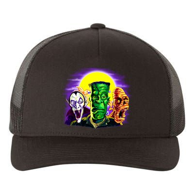 Frankenstein Halloween Monsters Yupoong Adult 5-Panel Trucker Hat