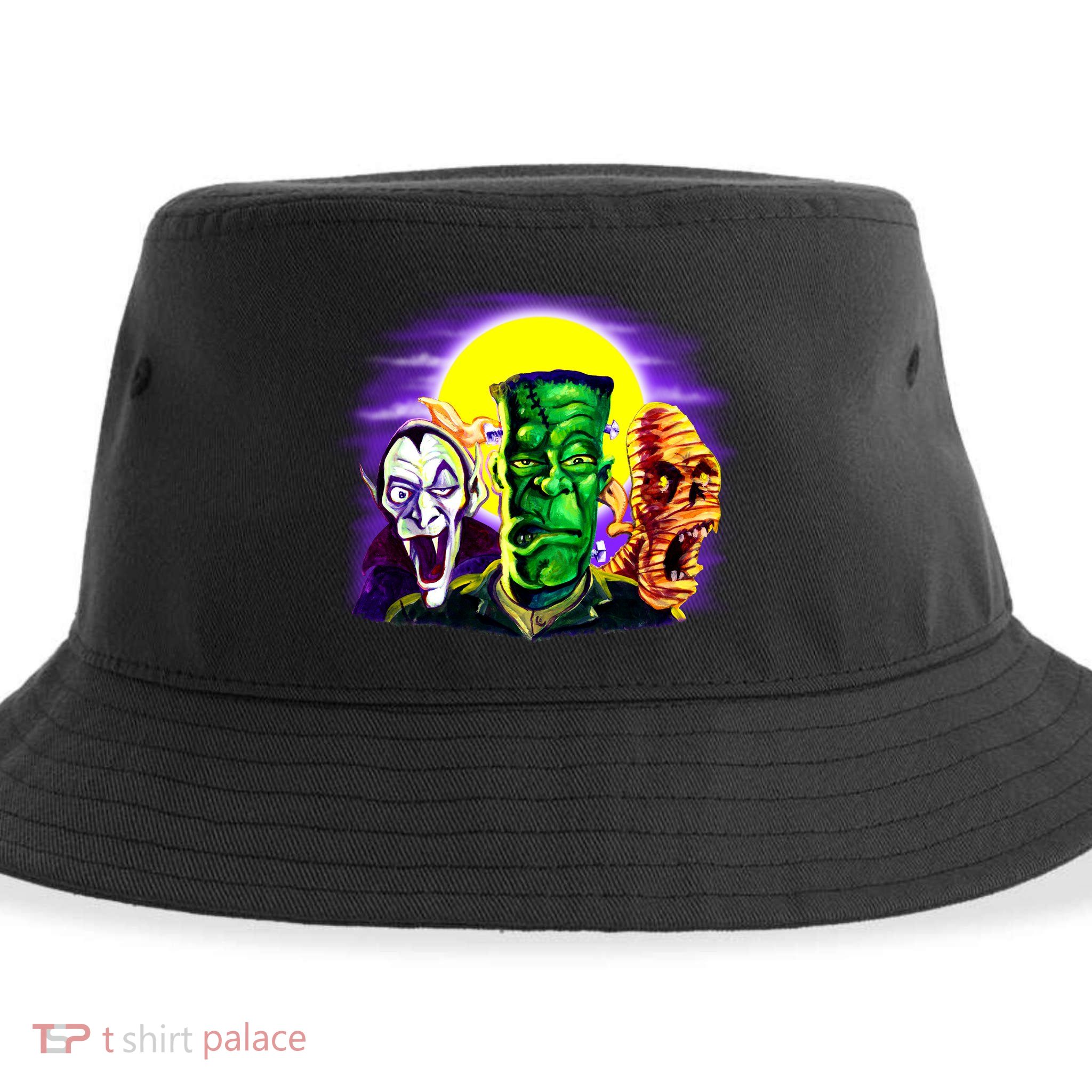 Frankenstein Halloween Monsters Sustainable Bucket Hat