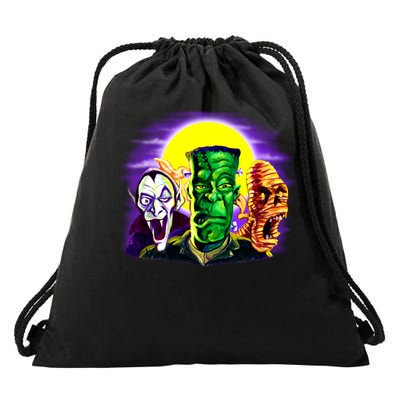 Frankenstein Halloween Monsters Drawstring Bag