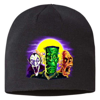 Frankenstein Halloween Monsters Sustainable Beanie