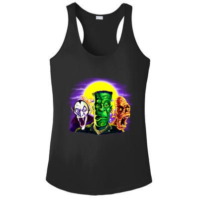 Frankenstein Halloween Monsters Ladies PosiCharge Competitor Racerback Tank