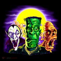 Frankenstein Halloween Monsters Cooling Performance Long Sleeve Crew
