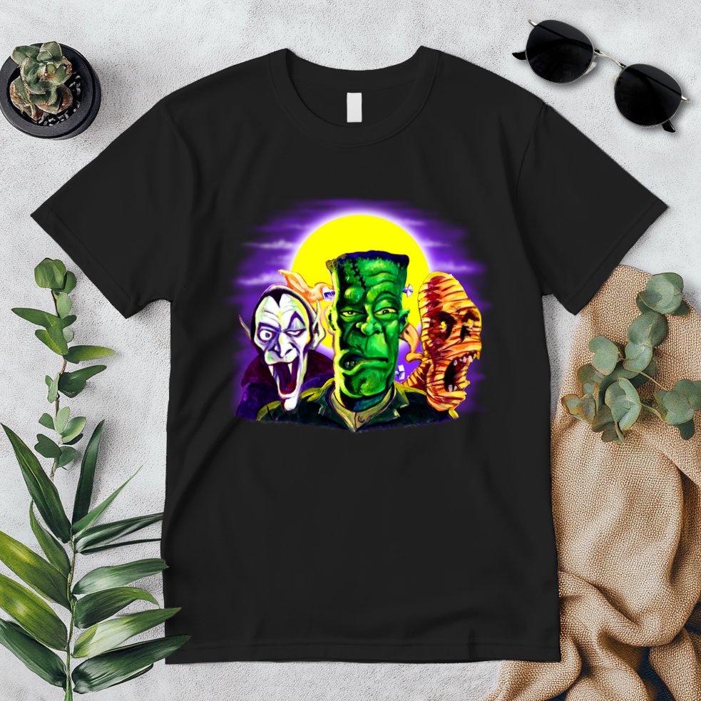 Frankenstein Halloween Monsters Premium T-Shirt