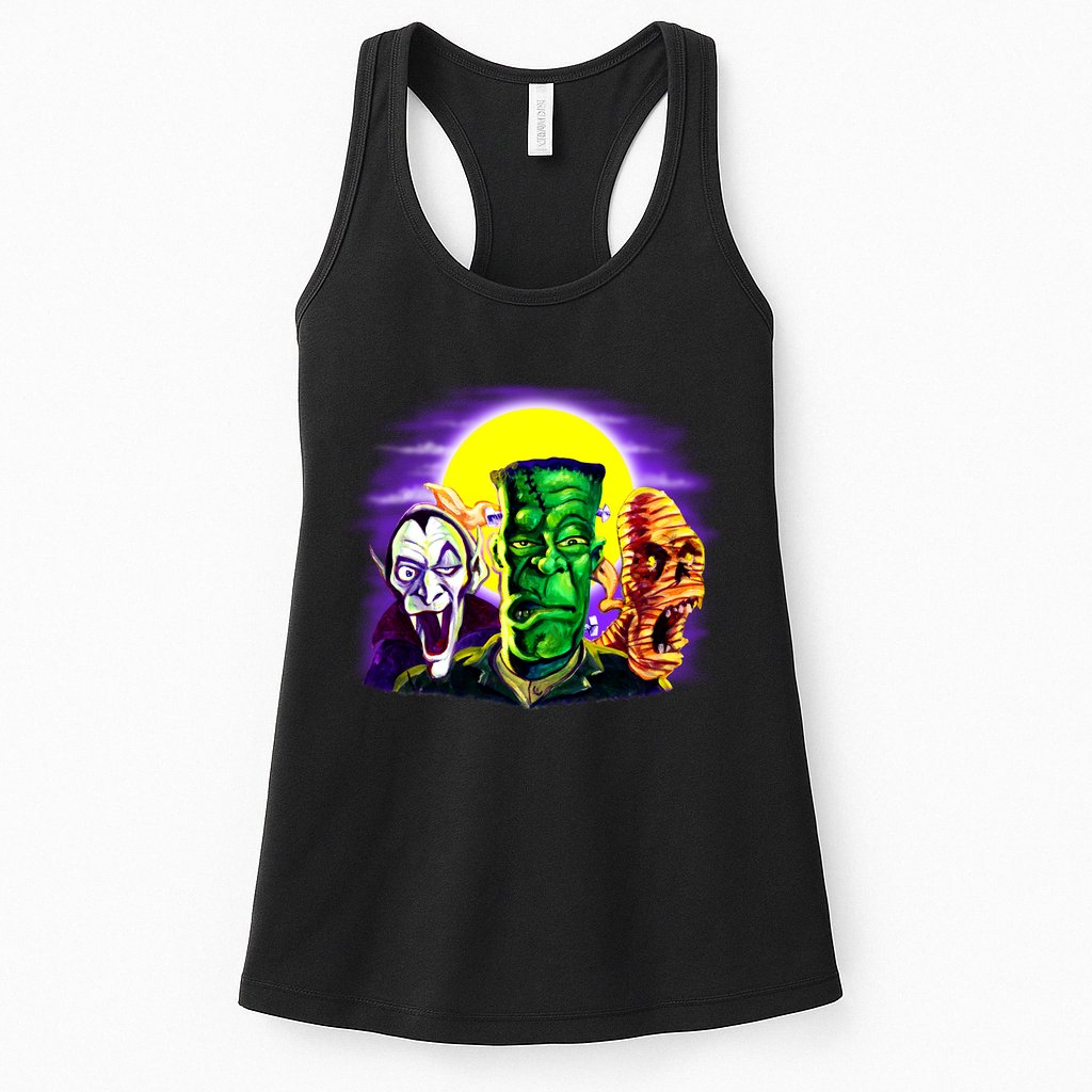 Frankenstein Halloween Monsters Womens Tank Top