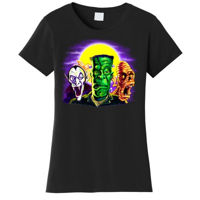 Frankenstein Halloween Monsters Women's T-Shirt