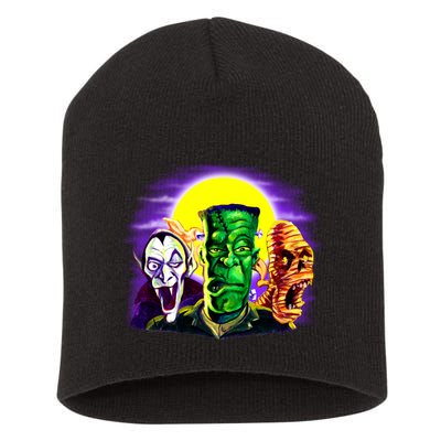 Frankenstein Halloween Monsters Short Acrylic Beanie