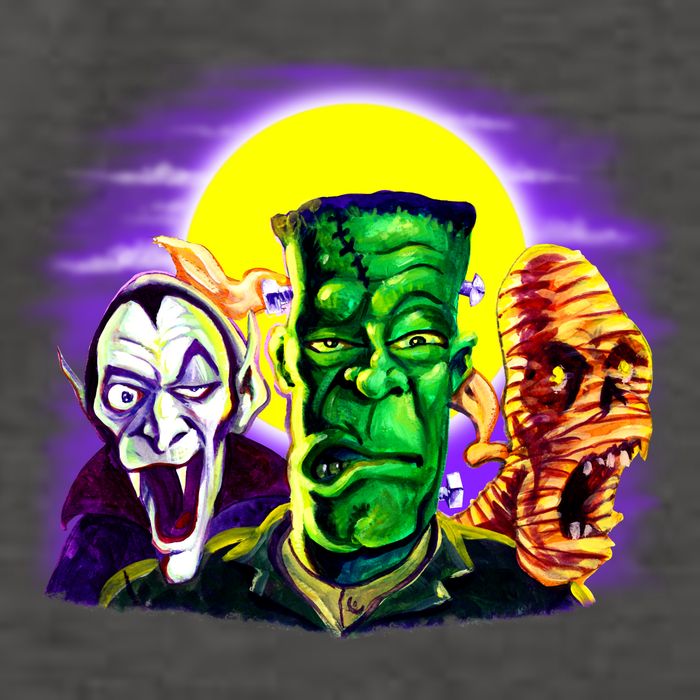 Frankenstein Halloween Monsters Vector Backpack