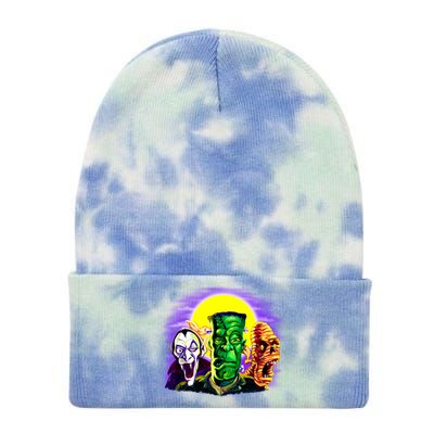 Frankenstein Halloween Monsters Tie Dye 12in Knit Beanie