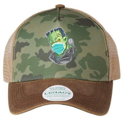 Frankenstein Pandemic Virus Mask Legacy Tie Dye Trucker Hat