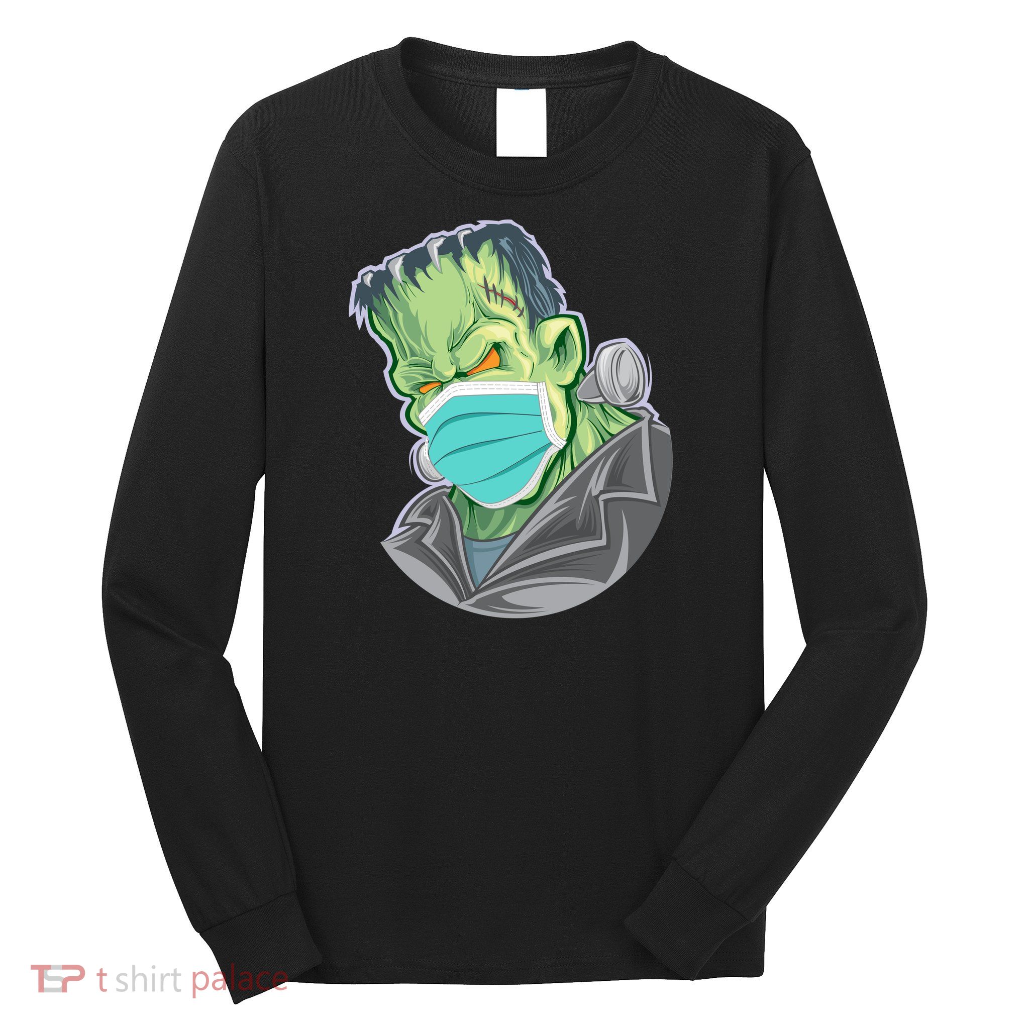 Frankenstein Pandemic Virus Mask Long Sleeve Shirt