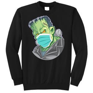 Frankenstein Pandemic Virus Mask Sweatshirt