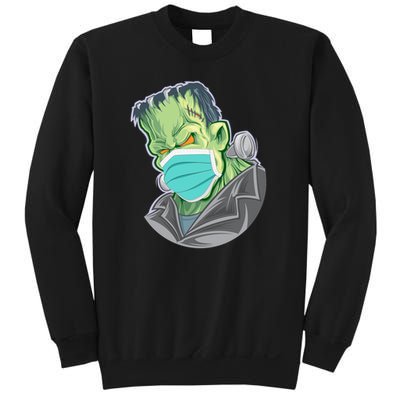 Frankenstein Pandemic Virus Mask Sweatshirt