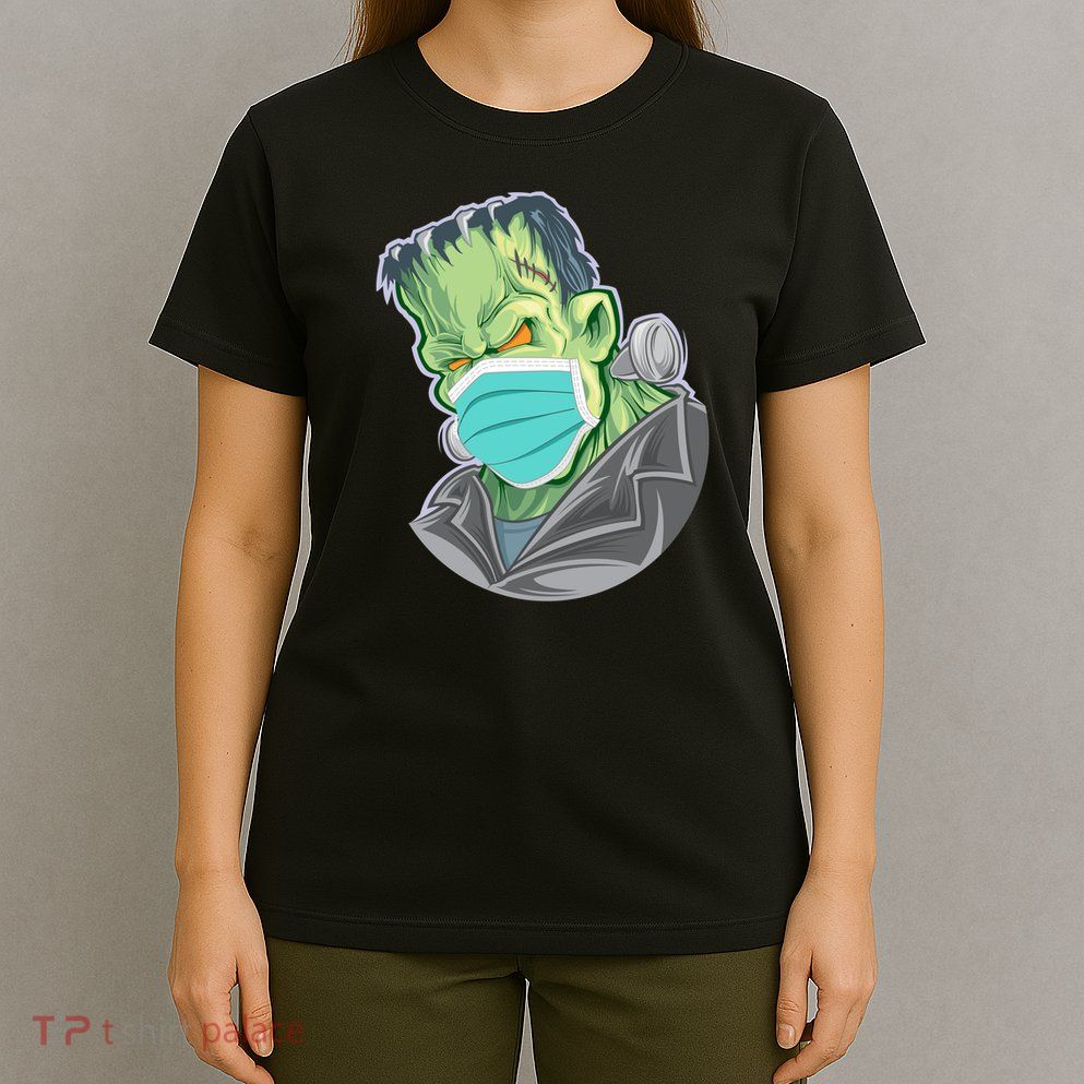 Frankenstein Pandemic Virus Mask T-Shirt