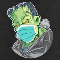 Frankenstein Pandemic Virus Mask Adult Drive Performance Visor
