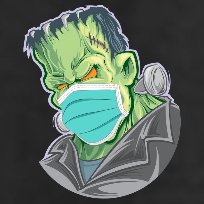 Frankenstein Pandemic Virus Mask Adult Drive Performance Visor