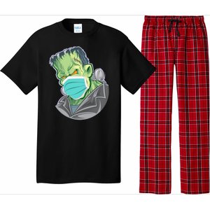 Frankenstein Pandemic Virus Mask Pajama Set