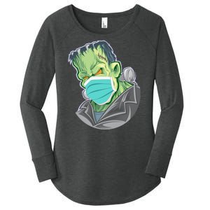 Frankenstein Pandemic Virus Mask Women's Perfect Tri Tunic Long Sleeve Shirt