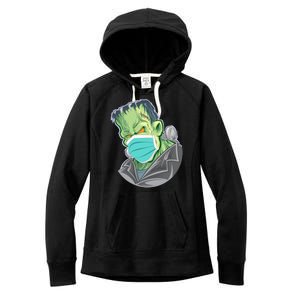 Frankenstein Pandemic Virus Mask Women's Fleece Hoodie