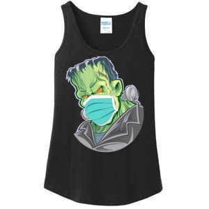 Frankenstein Pandemic Virus Mask Ladies Essential Tank