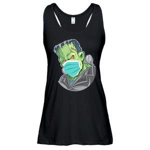 Frankenstein Pandemic Virus Mask Ladies Essential Flowy Tank