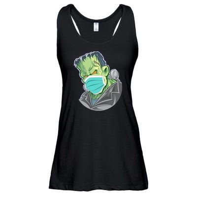 Frankenstein Pandemic Virus Mask Ladies Essential Flowy Tank