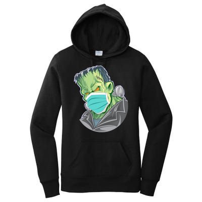 Frankenstein Pandemic Virus Mask Women's Pullover Hoodie